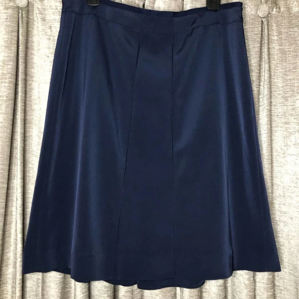 Tory Burch Navy Alton Skirt Size 12